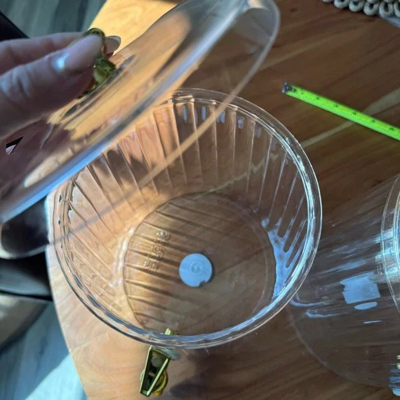 Plastic Clear Beverage Dispensers with Gold Accents - Picture 6 of 8